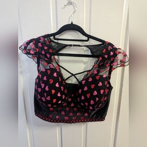 Victoria's Secret Dream Angels Embroidered Corset Top